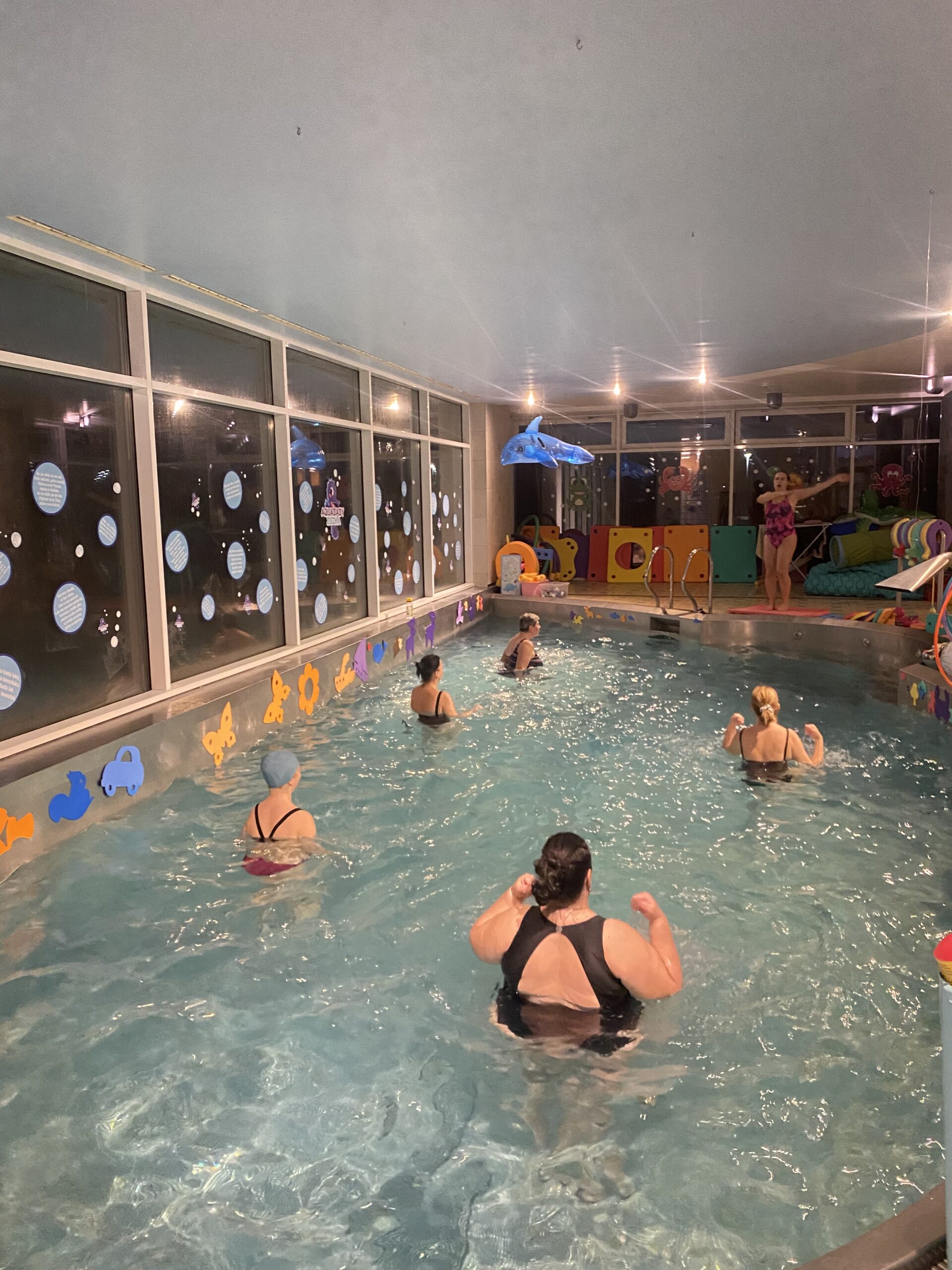 Skupinové aqua aktivity vo vode